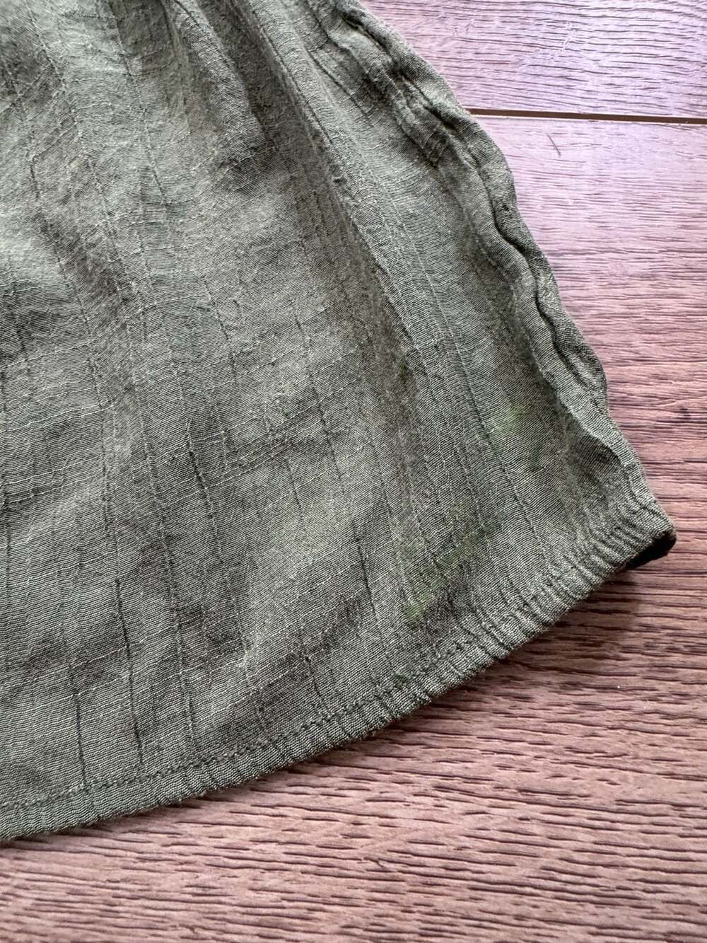 Luxology Olive Green Tiered Midi Dress - Picture 3 of 16